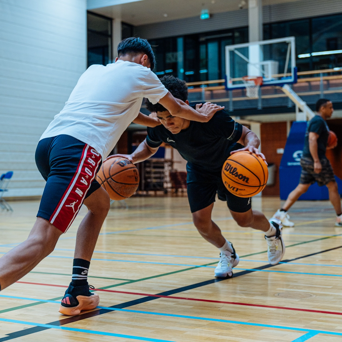 Lay-up tijdens training